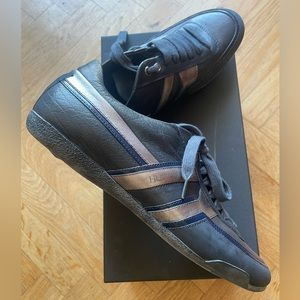 Boss sport leather shoes blue NIB sz 11